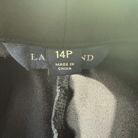 Lands End Ponte Knit Stretch Office Career Professional Work Dress Pant Size 14P - Picture 4 of 6